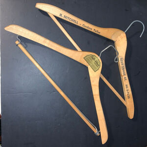 Unbranded Wood Closet Hangers One Size Brown